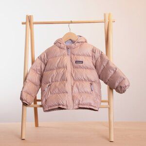 Patagonia Baby Hi-Loft Down Sweater Hoody • Toddler 3T •  Puffer Jacket